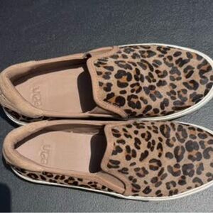 UGG® Women's Jass Exotic Leopard Print Calf Hair Slip On Sneakers